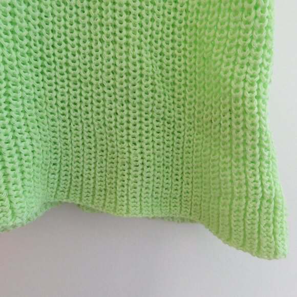 NEWBURY KUSTOM Lime Green Knit Cami Sleeveless Top Festival Summer - Size XL - Picture 6 of 12